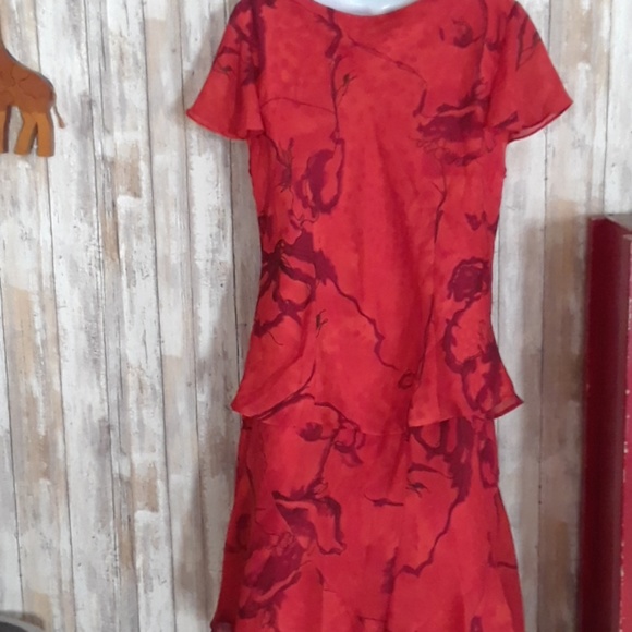 Studio I Dresses & Skirts - Skirt & Blouse size 16 Studio I Red & Maroon